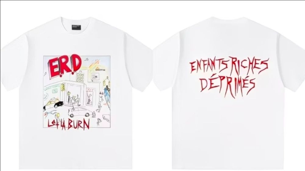 футболка ERD біла Enfants Riches Déprimes opium