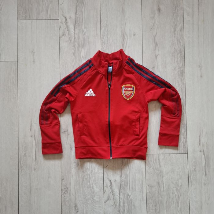 Adidas Arsenal FC Bluza Anthem 2021/22 piłka nożna Czerwona 128 Dzieci