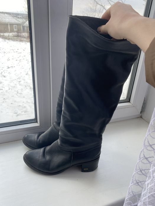 Шкіряні сапожки 37 розмір