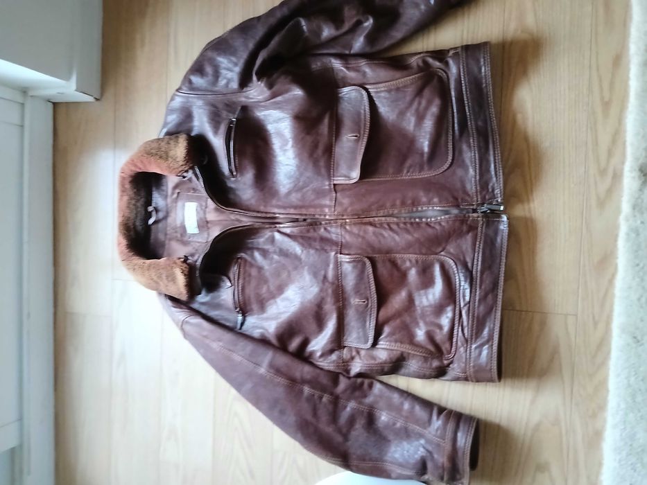 Blusão/ Parka Pele Bovino Masculino