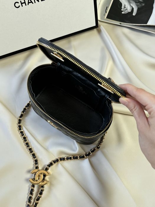 Сумка Chanel Lambskin женская сумка шанель клатч боченок кроссбоди топ