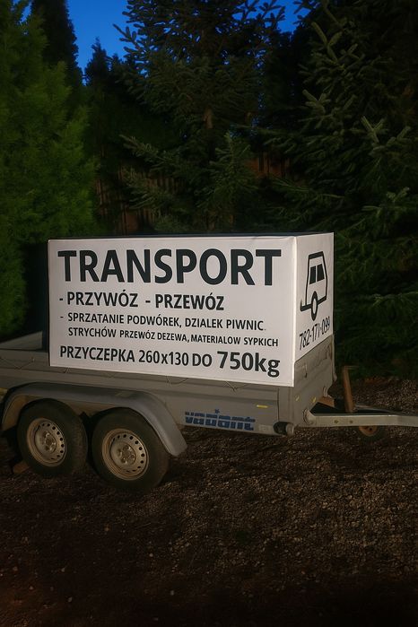 Użyczę,przewóz,porzadki 260x130,transport