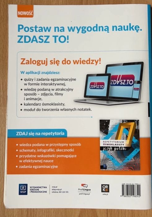 Język polski egzamin ósmoklasisty arkusze i odpowiedzi WSiP