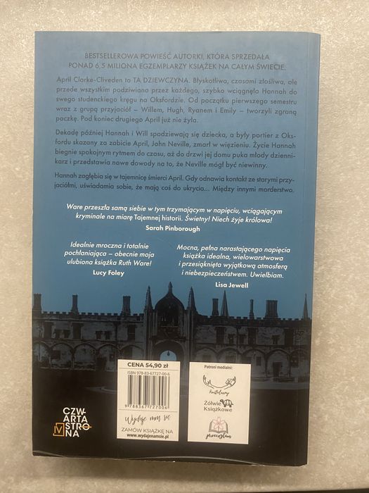 Ruth Ware Ta dziewczyna - hit, stan idealny