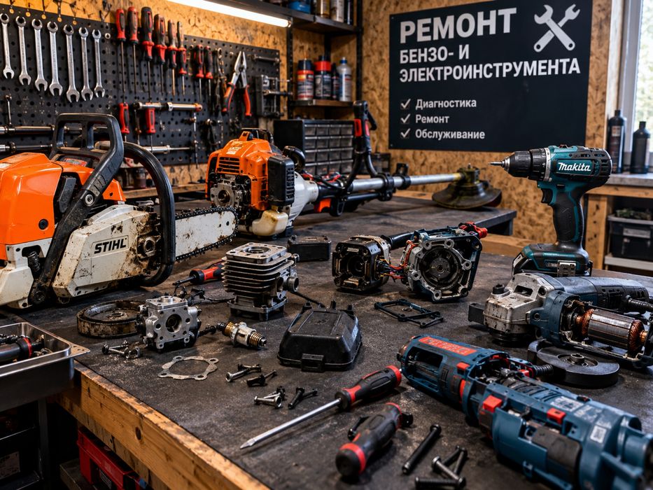 Ремонт бензо- и электроинструмента | Бензопилы, триммеры также и генераторы !!!
