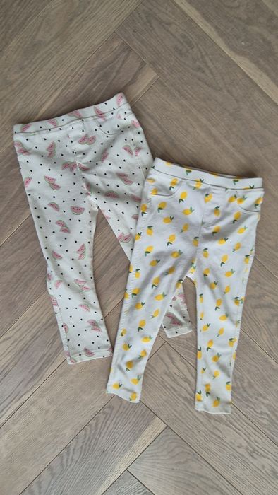 Spodnie Zara w arbuzy I cytryny rozm. 92