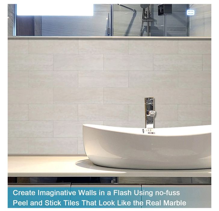 Płytki łazienkowe BeNice Wodoodporne samoprzylepne