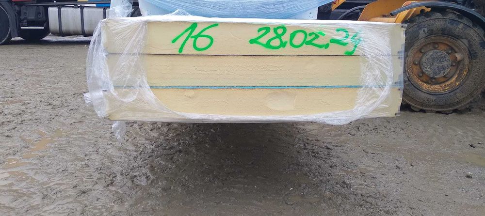 Płyta warstwowa ŚCIANA PIR 59,00 zł netto m2 gr. 120 mm 2 gat.