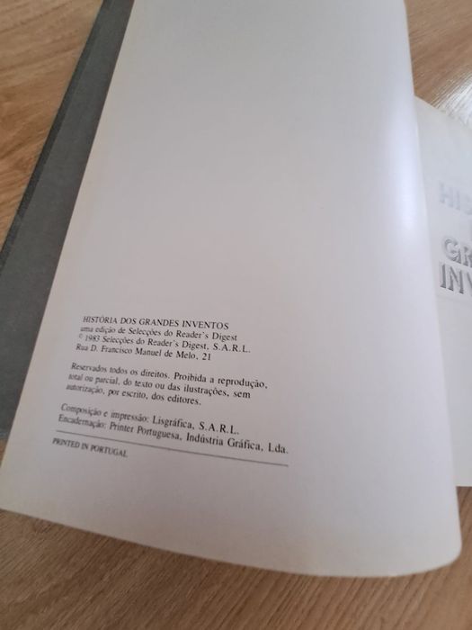 Livro História dos Grandes Inventos