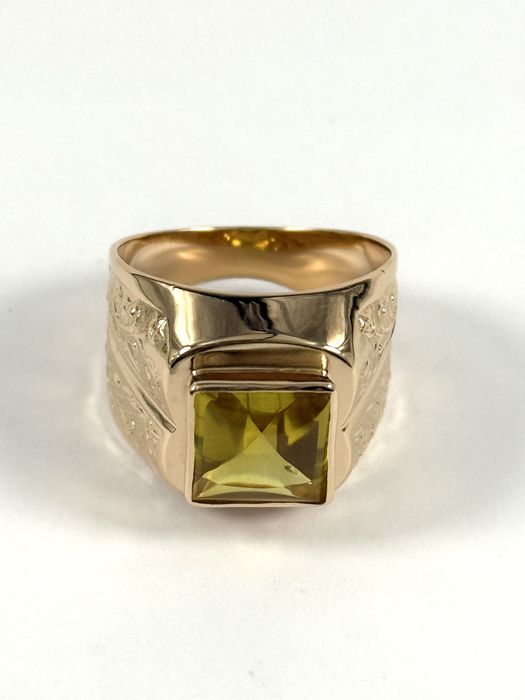 Złoty sygnet rozmiar 25