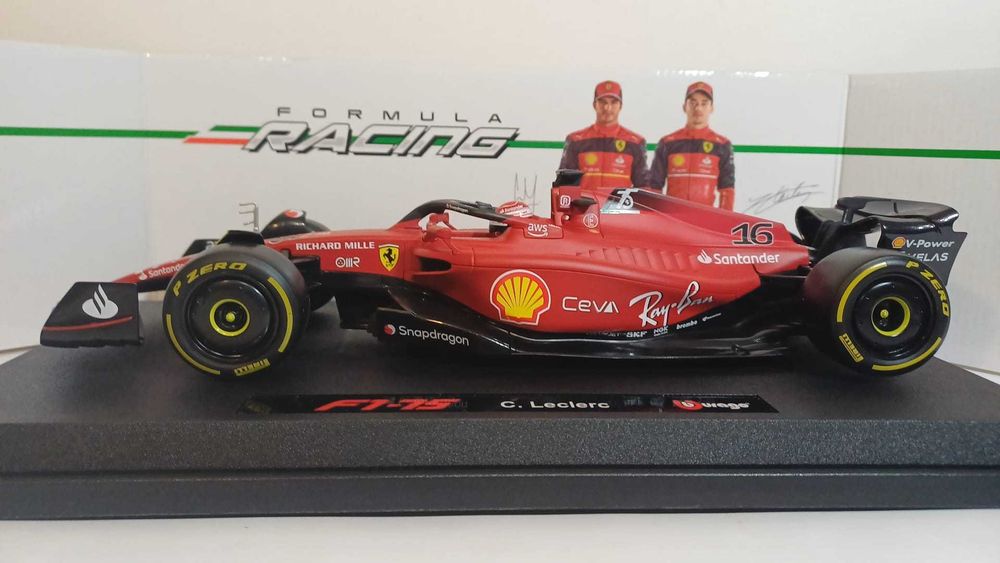 1/18 Ferrari F1-75 Charles Leclerc - Bburago Racing