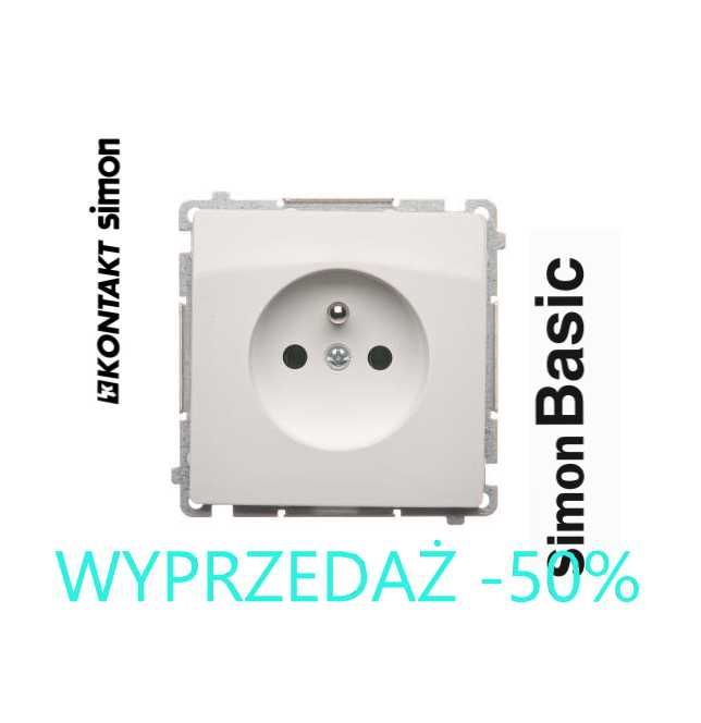 Simon Basic BMGZ1.01/11 Gniazdo wtyczkowe pojedyncze z uziemieniem