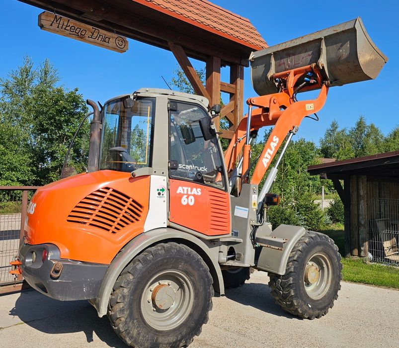 Ładowarka Atlas AR60 2013R 4500h nowe opony łyżka widły stan idealny - przegubowa ORYGINAŁ