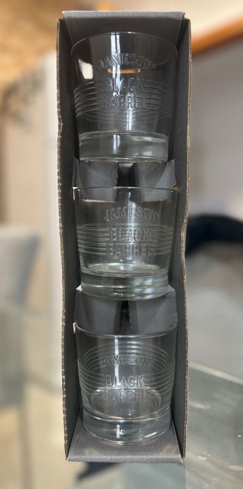 Conjunto 3 copos colecionáveis Jameson Black Barrel