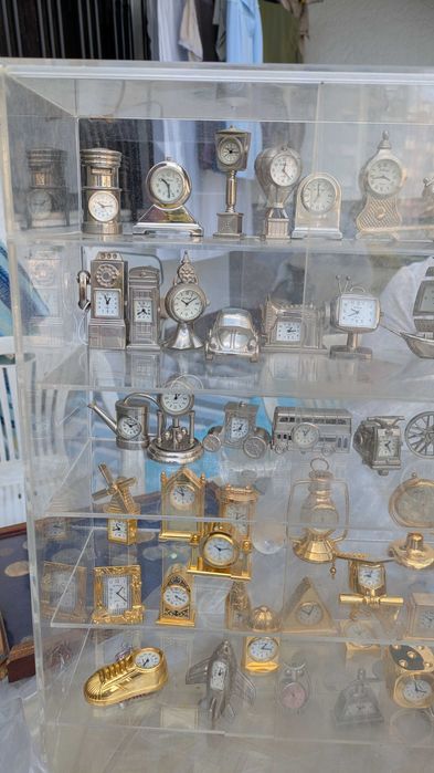 Mini relógios de exposição