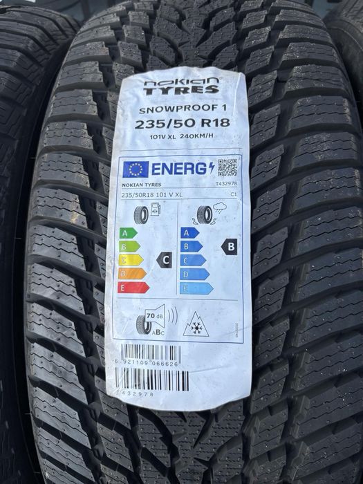 Шини нові 235/50 R18 Nokian зима 2023 рік