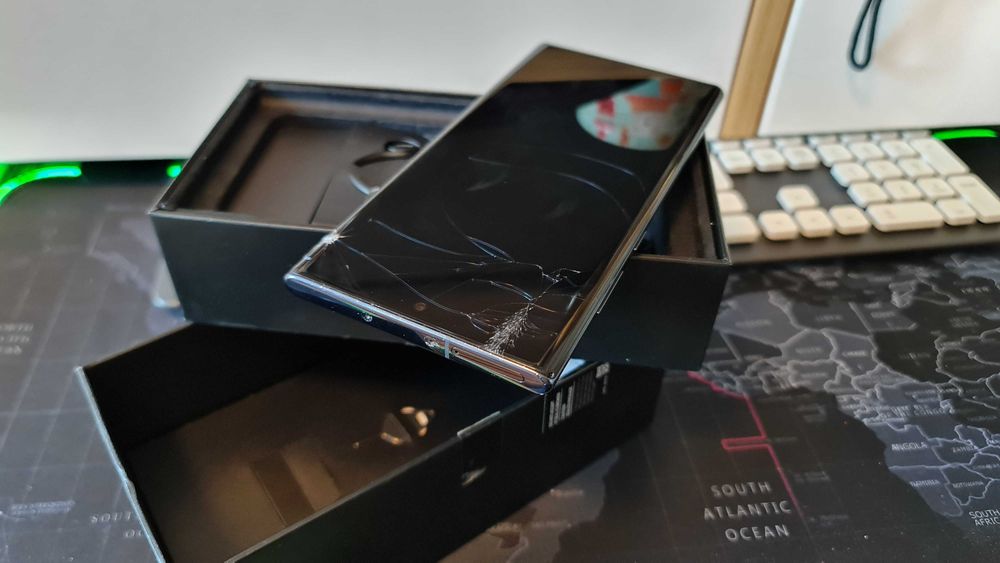 Samsung NOTE 10 + Plus 12/256 Aura Black - uszkodzony, części, działa!