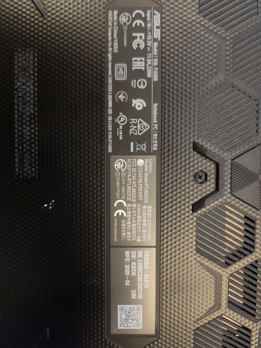 ASUS TUF Gaming A15 FA506IV - Ryzen 7 4800H / RTX 2060 6 GB VRAMDDR6 / 16 GB RAM / SSD 512 GB / WIN 11