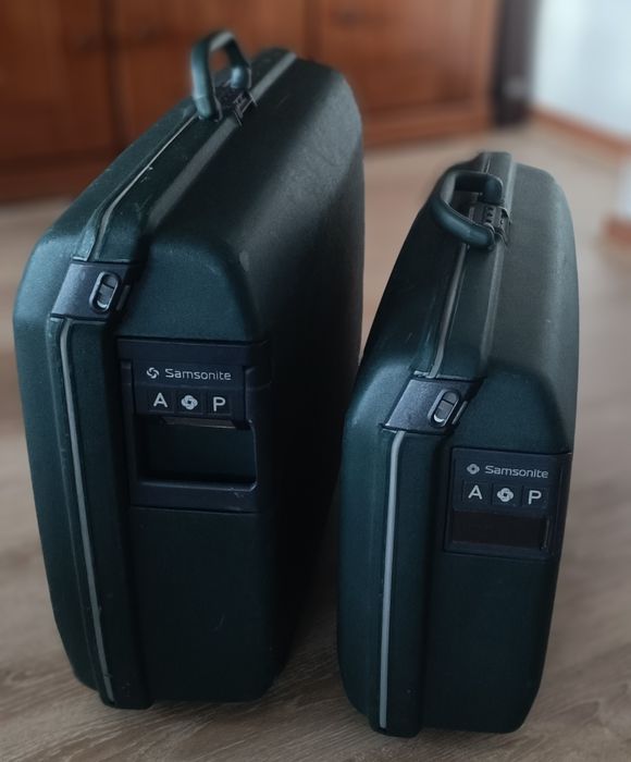 2 malas de viagem vintage, Samsonite Oyster Hard She