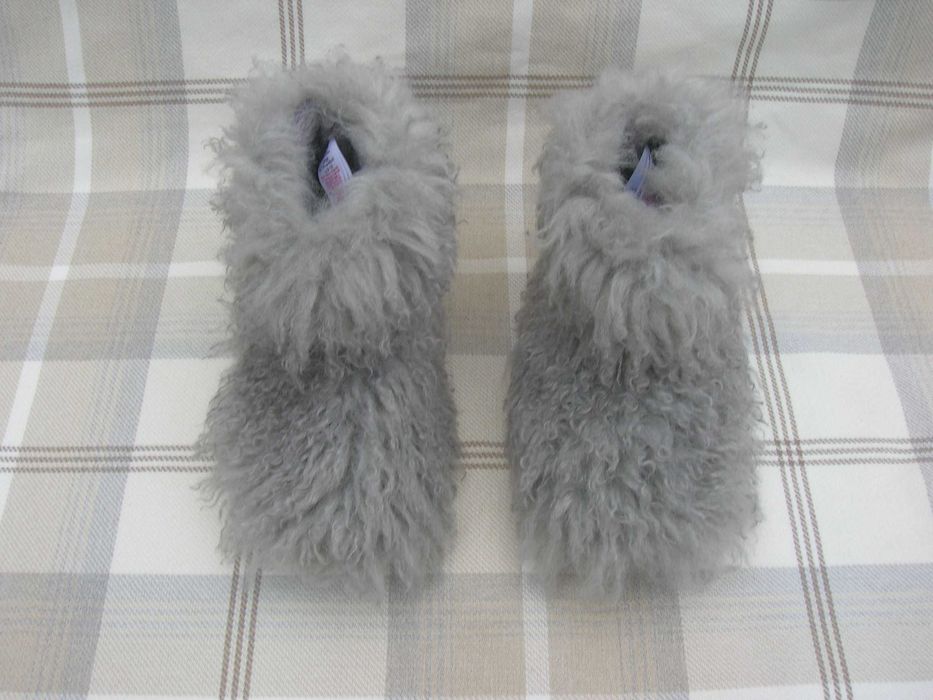 Жіночі домашні уггі, високі пухнасті капці-чуні  RIGE-LLC Розмір 40-41