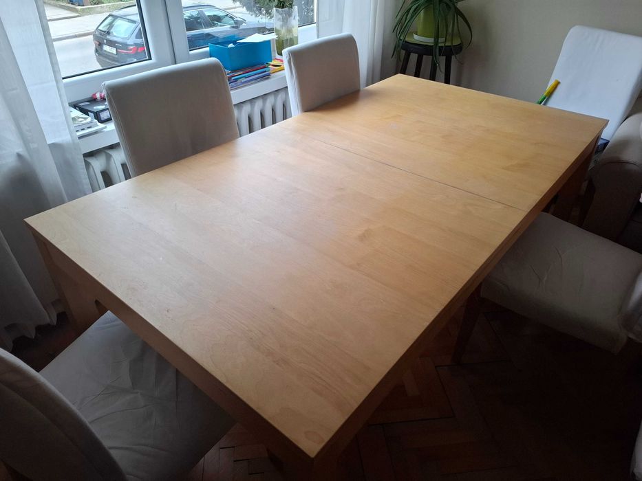 Stół Ikea Bjursta bardzo duzy