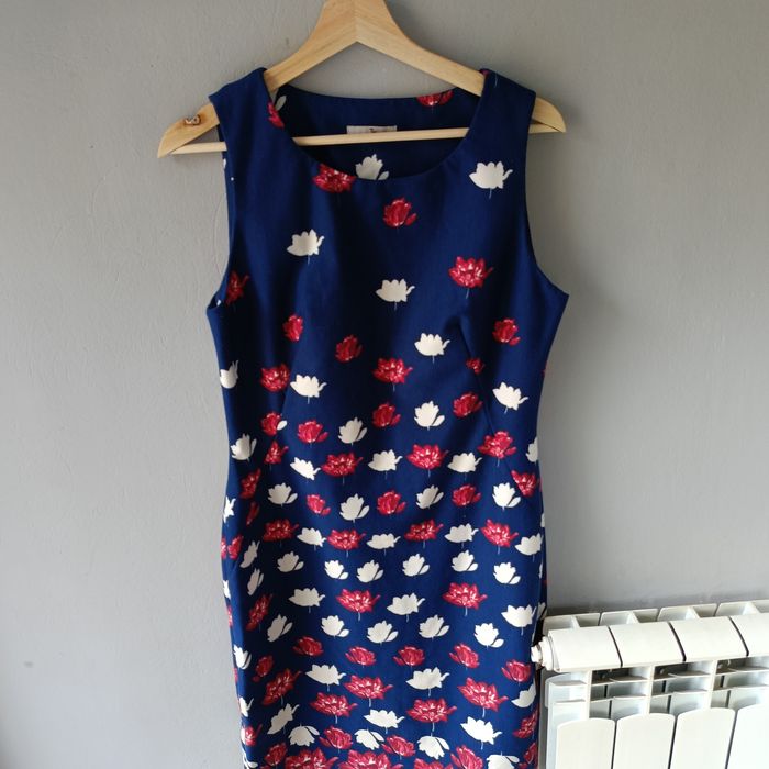 TU 44 XXL wygodna sukienka damska na wiosnę lato do biura