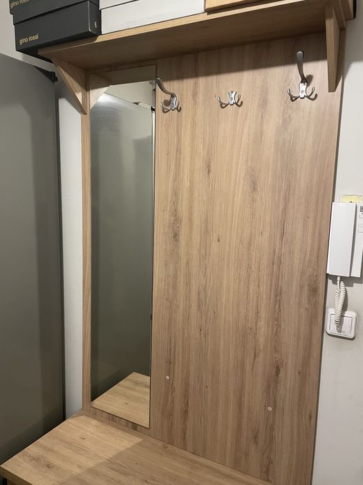 Zestaw mebli! Komoda, lustro i wieszak z półką! Przedpokój