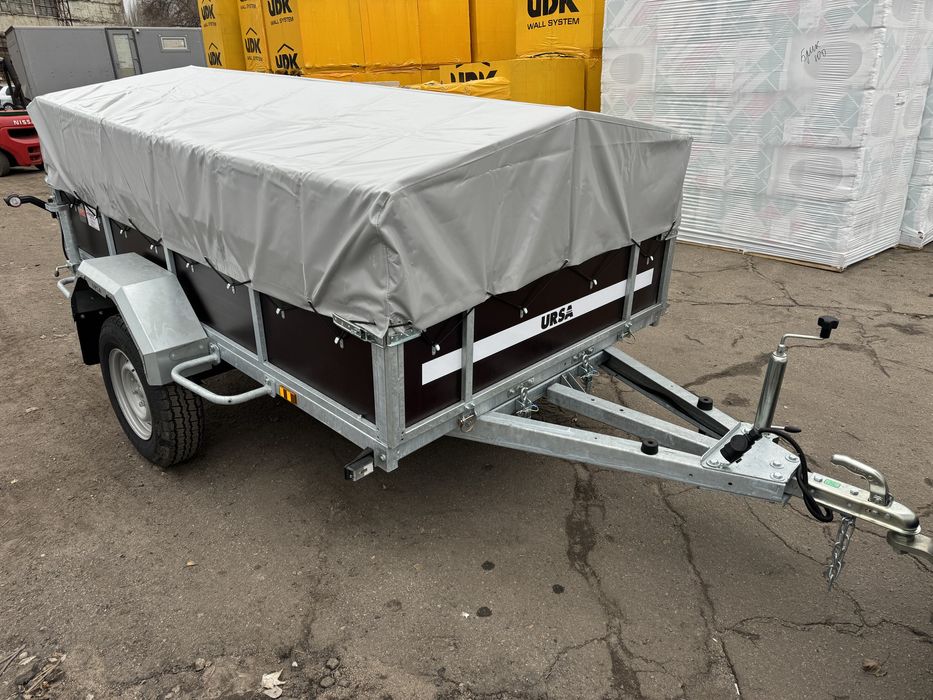 Оцинкований, посилений, бортовий одновісний причіп Ursa, Урса