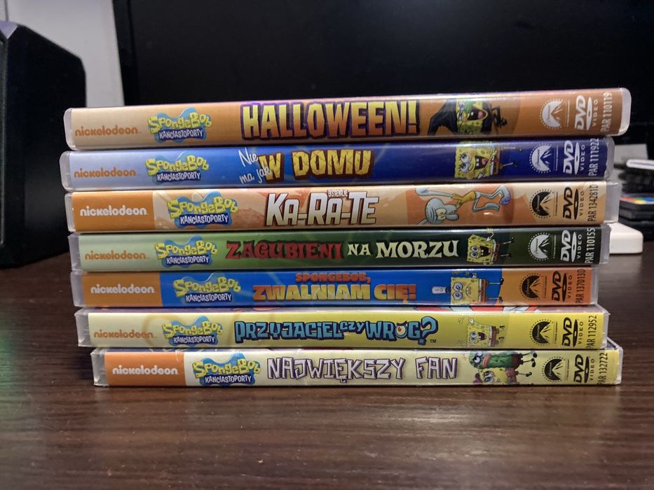 Bajki dvd zestaw spongebob kanciastoporty