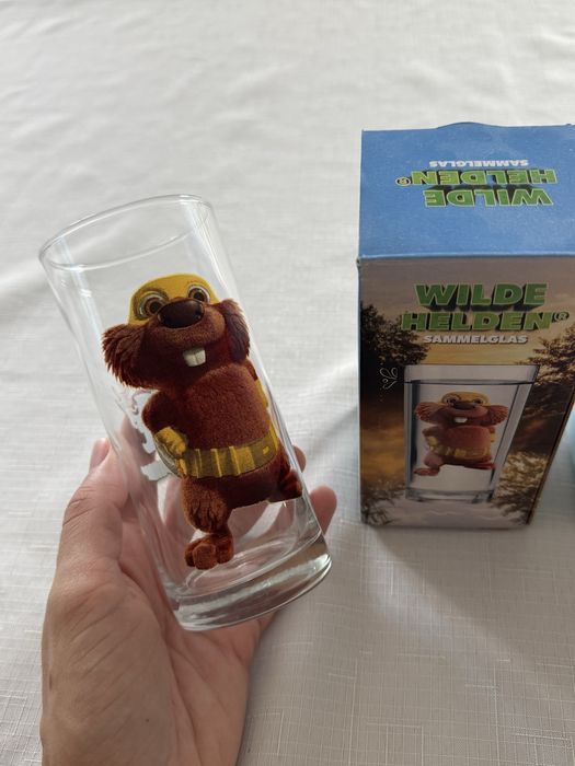 Стакани дитячі нові з персонажами скляні