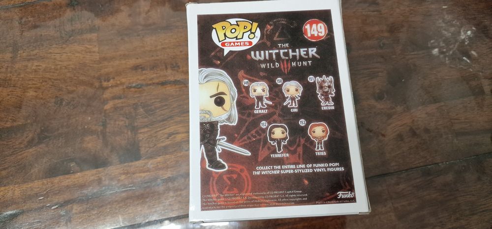 Wiedzmin funko pop geralt 149 figurka unikat. Idealna. Zapraszam
