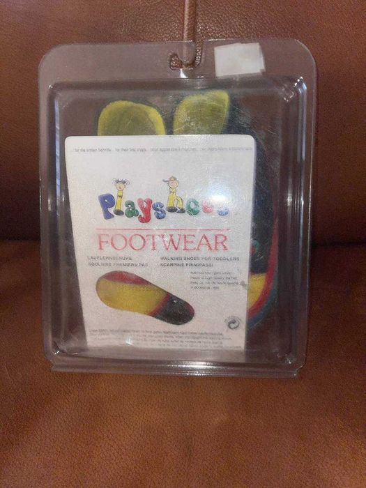 Шикарні шкіряни тапочки-чешки Playshoes Германія 21 р.