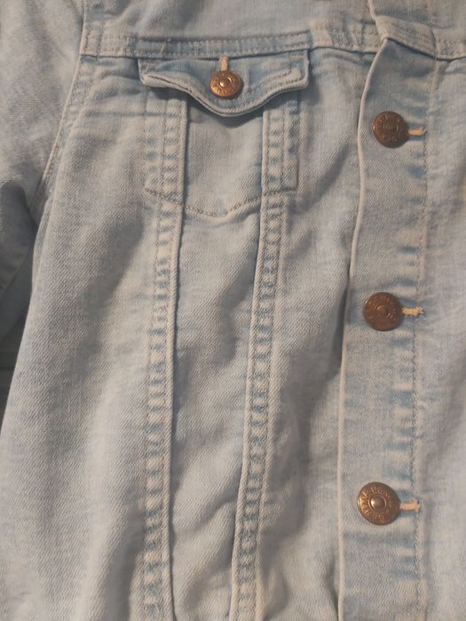 Kurtka  jinsowa bawełniana wiosenna letnia denim .co122  128