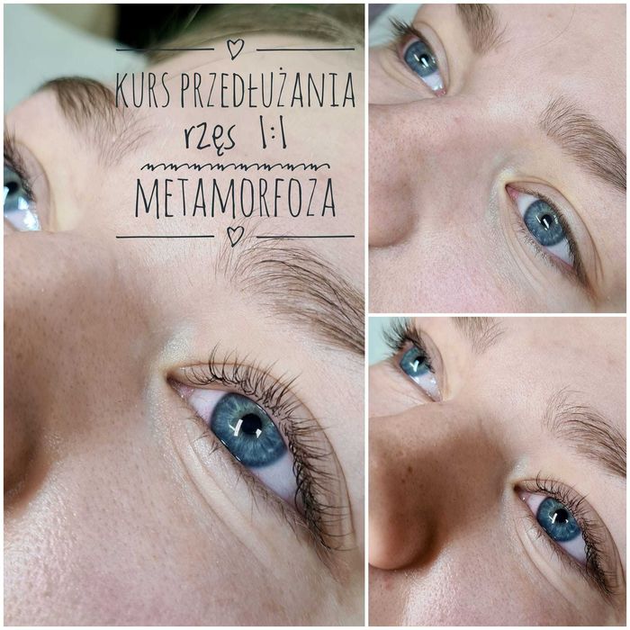 Kurs przedłużania rzęs 1:1