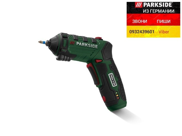 НОВАЯ аккумуляторная отвертка из ГЕРМАНИИ Parkside PSSA 4 B2 викрутка