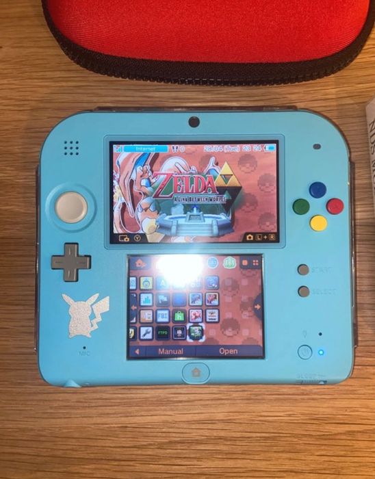 Nintendo 2DS Modded Pokemon Edition + Extras