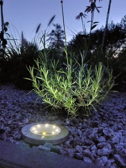 Lampki LED ozdoby wbijane do ogrodu zestaw 12 szt białe