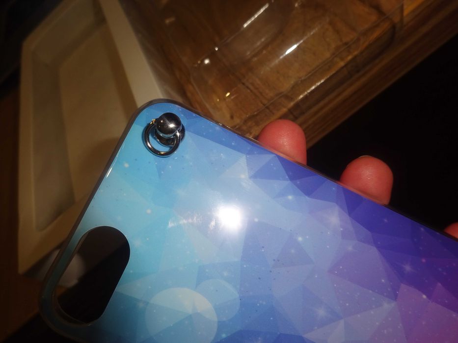 nowe etui do telefonu iphone case 6/8/7 silikonowe niebiesko fioletowe