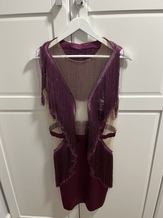 Sukienka Fiolet Babylon Balmain Les Bourdelles S włoska