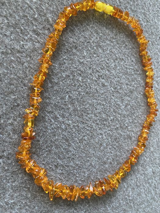 Naszyjnik, Korale z bursztynu długość 40 cm
