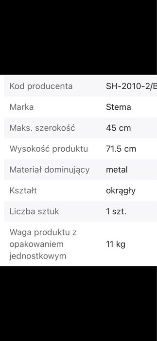 Podstawa stołu noga