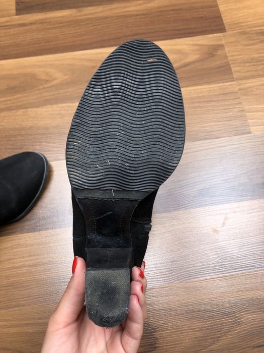 Botki zamszowe czarne Pull&Bear rozmiar 37