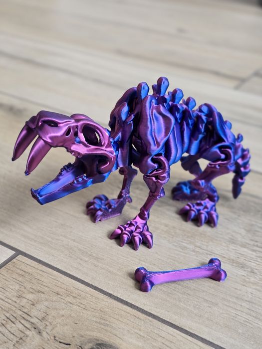 Szkielet Saber Tooth Tiger 20cm - 3D Kolekcjonerski Model