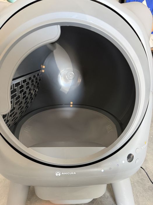 Amicura Cura X1 kuweta dla kota, samoczyszcząca, ze sterowaniem za pomocą aplikacji, czujnik bezpieczeństwa Anti-Pinch bezzapachowy pojemnik na odpady