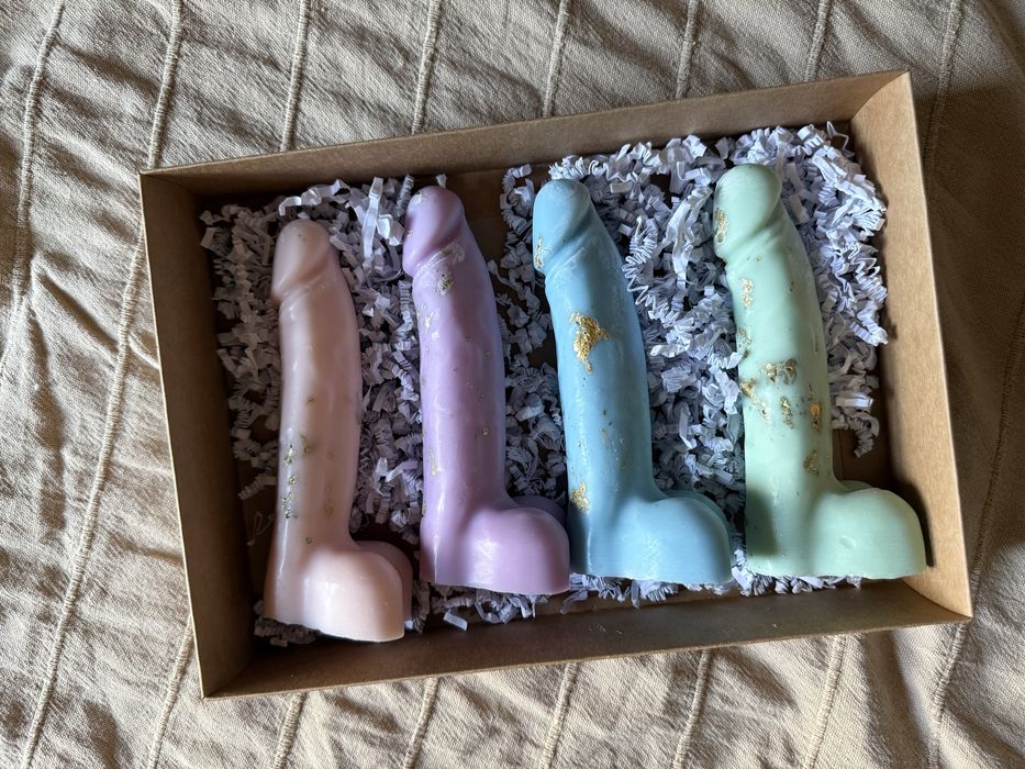 Świeczki dekoracyjne zestaw na prezent pastelowe