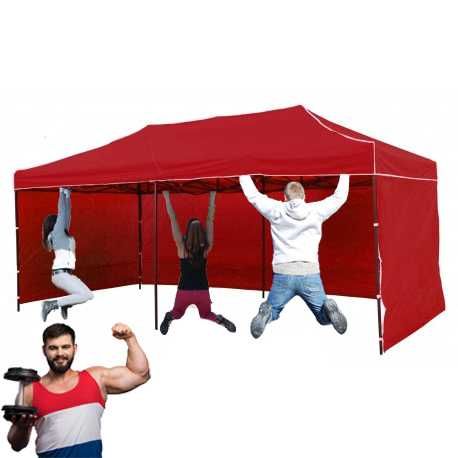 60kg 3x6 18m Namiot Handlowy parasol Ogrodowy szybko rozkładany montaż