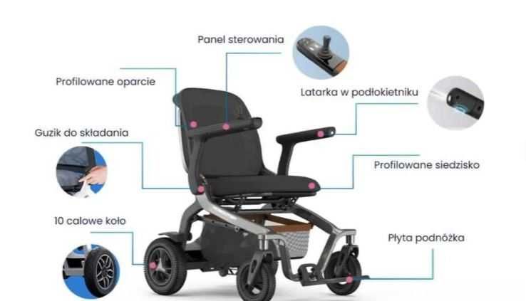 Wózek elektryczny. Futurystyczny ROBOOTER E40. Refundacja.