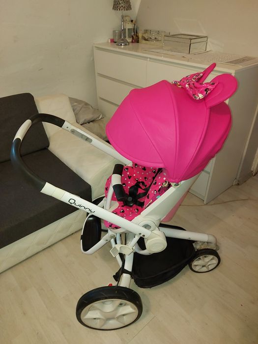 Wozek spacerowy spacerówka Quinny moodd dziewczynki ubranko myszka min