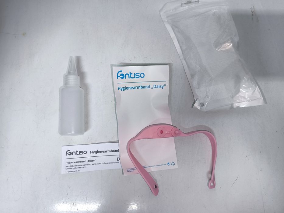 Pulseira dispensadora desinfetante