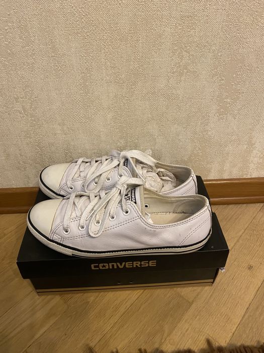 Кожаные кеды Converse, р.39